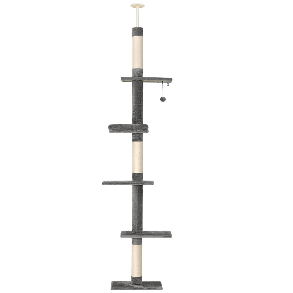 i.Pet Cat Tree 290cm Tower Scratching Post Scratcher Floor to Ceiling Cats Bed Big Bedding Australia