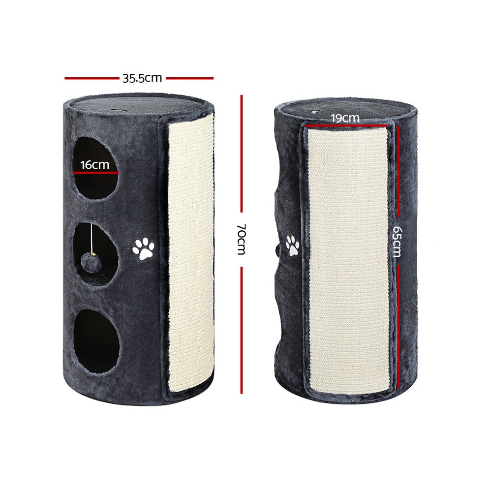 i.Pet Cat Tree Scratching Post Tower Scratcher 70cm Wooden Condo Trees House Big Bedding Australia