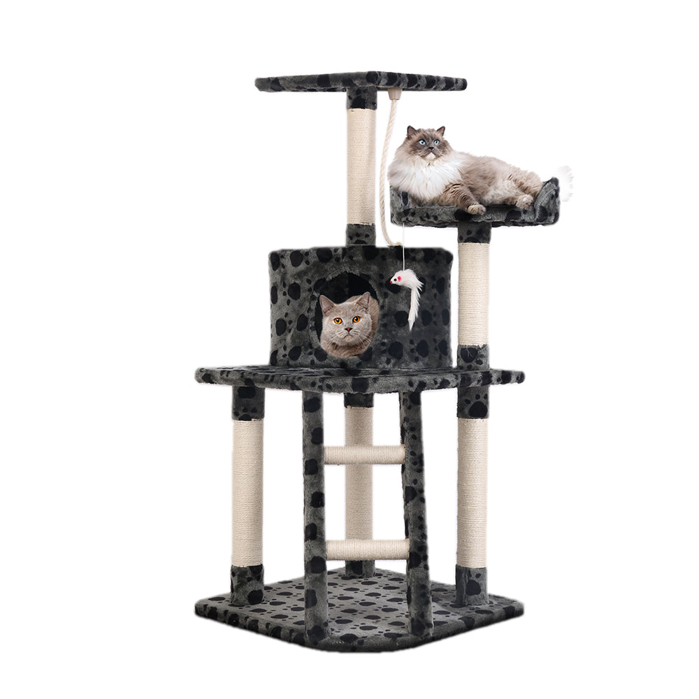 i.Pet Cat Tree 120cm Tower Scratching Post Scratcher Trees Bed Wood Condo Toys Bed Big Bedding Australia