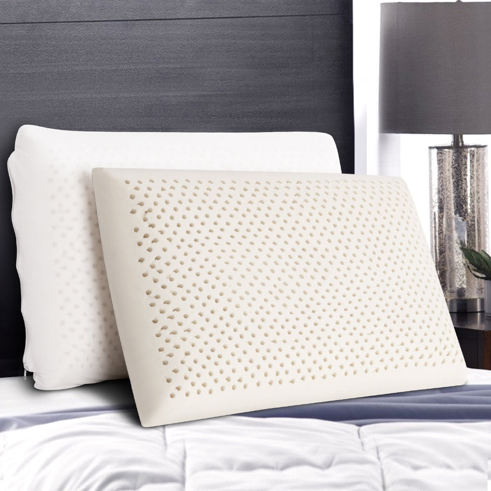 Set of Two Natural Latex Pillow