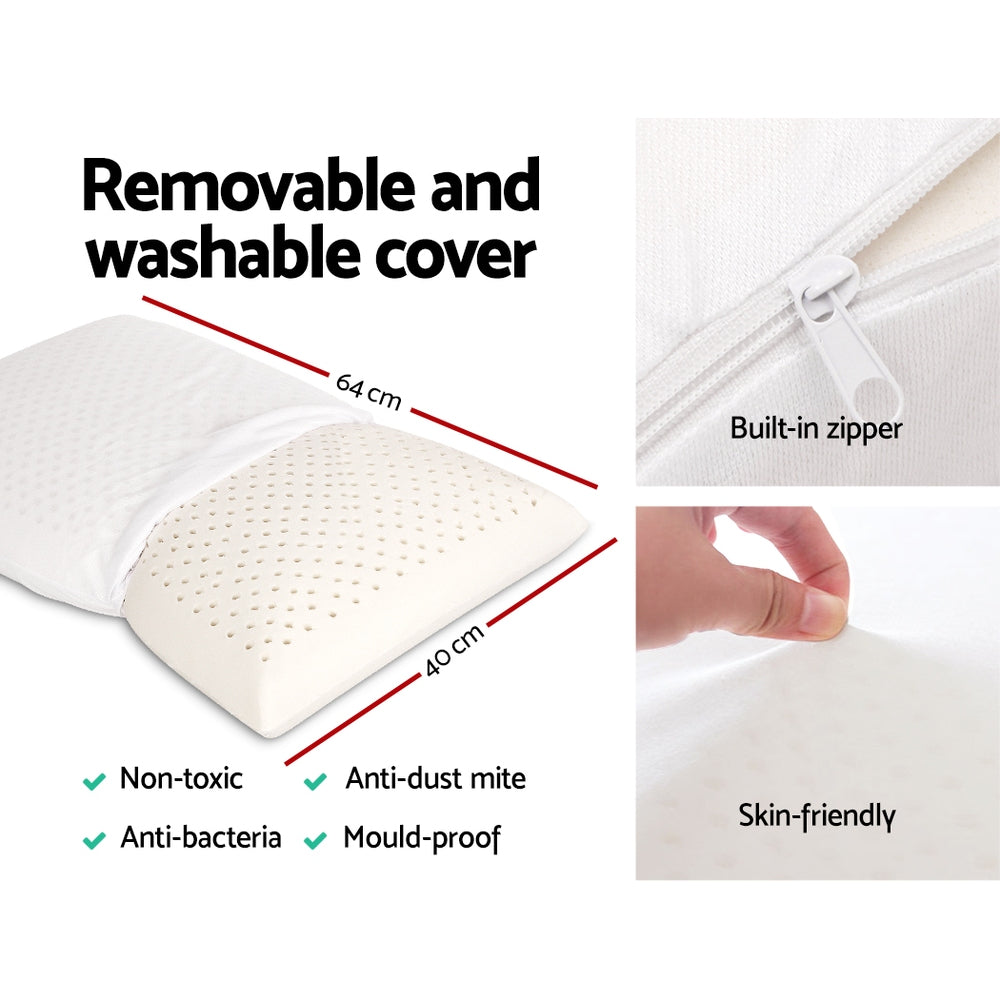 Set of Two Natural Latex Pillow