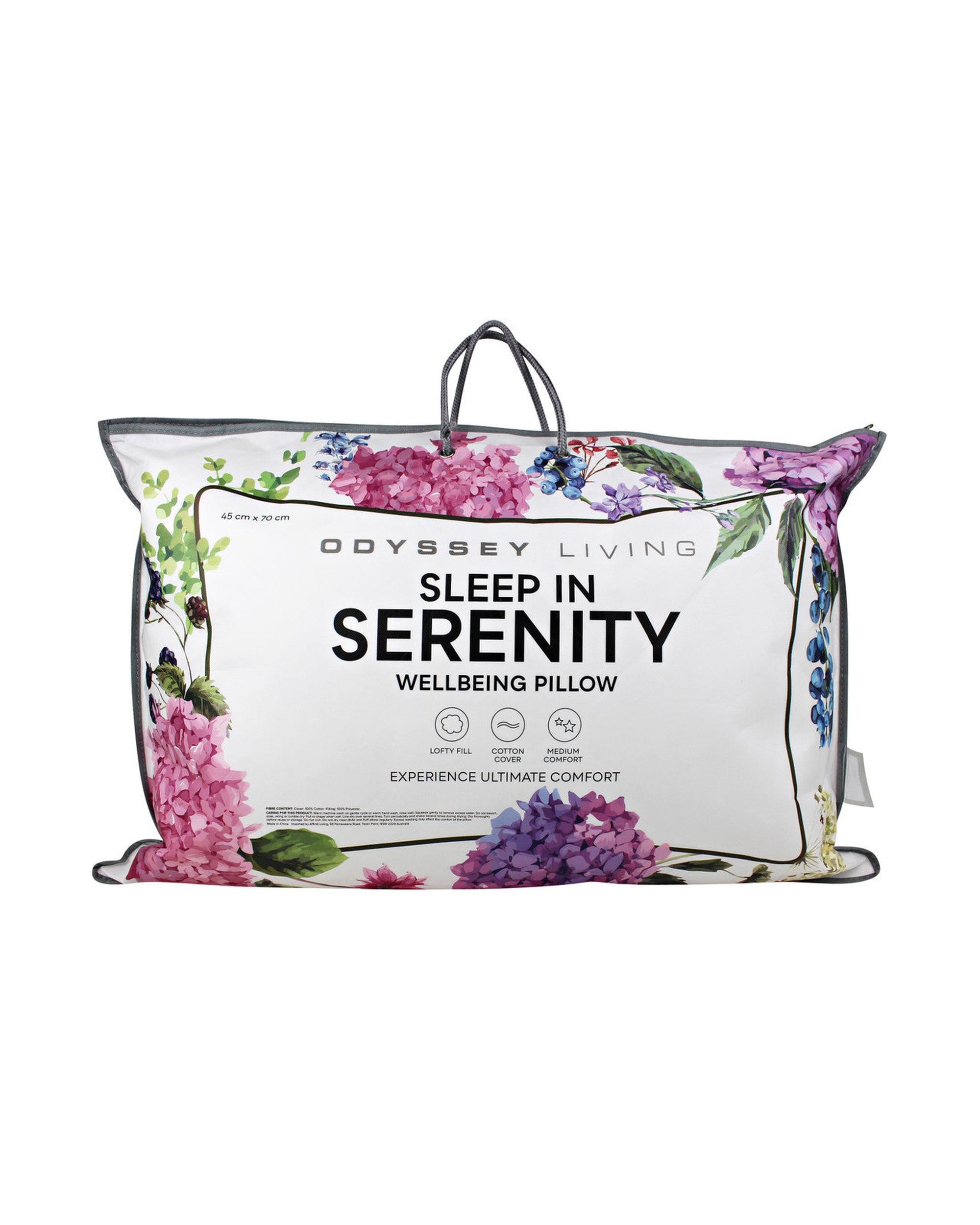 Odyysey Living 2 PACK Sleep in Serenity Pillow - 900gms Odyssey Living