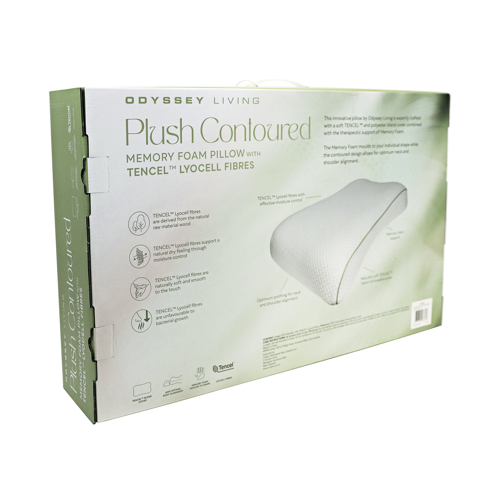 Odyssey Living | Tencel Plush Memory Foam Pillow