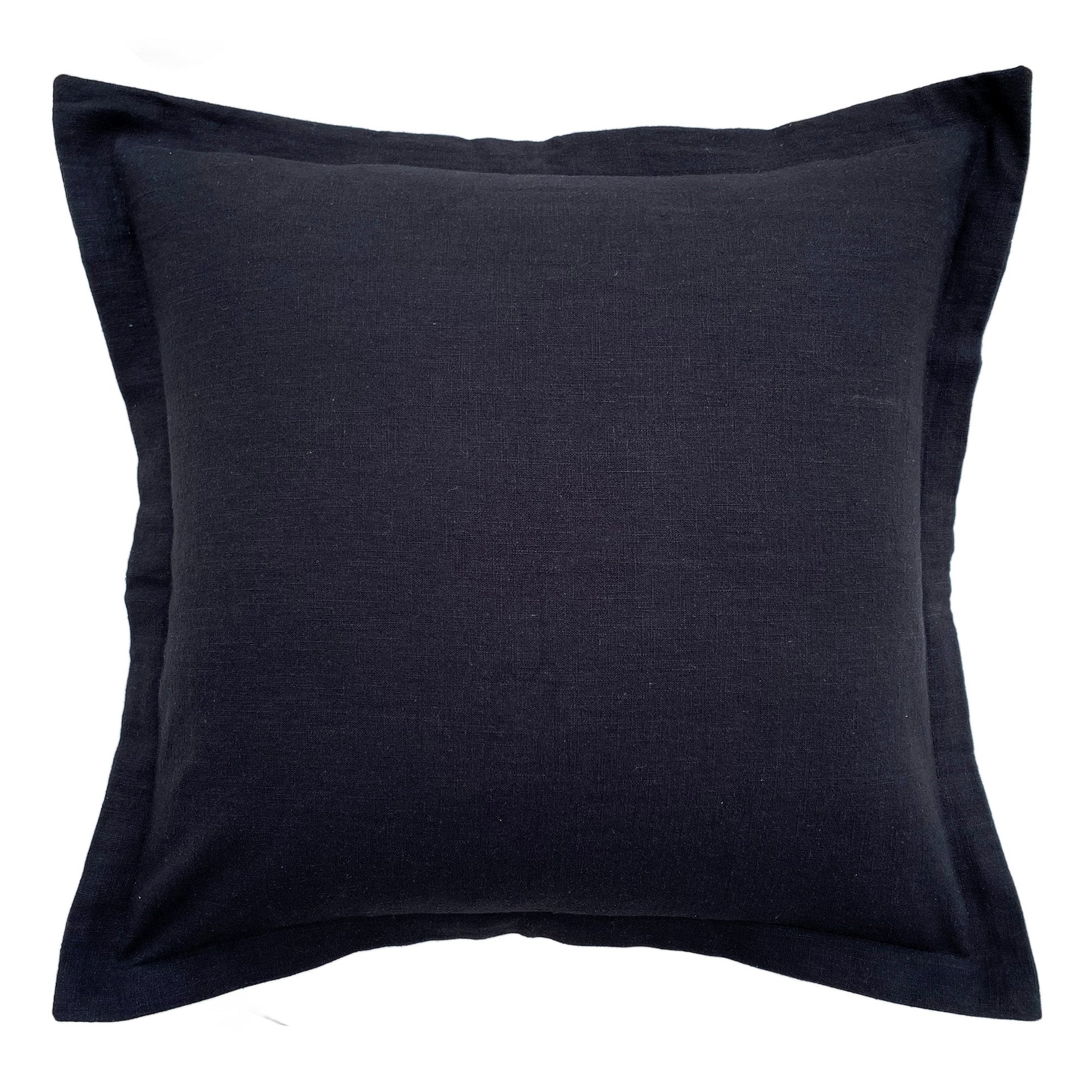 ZAAB | PIPER BLACK 50X50 COTTON/LINEN INDOOR CUSHION ZAAB