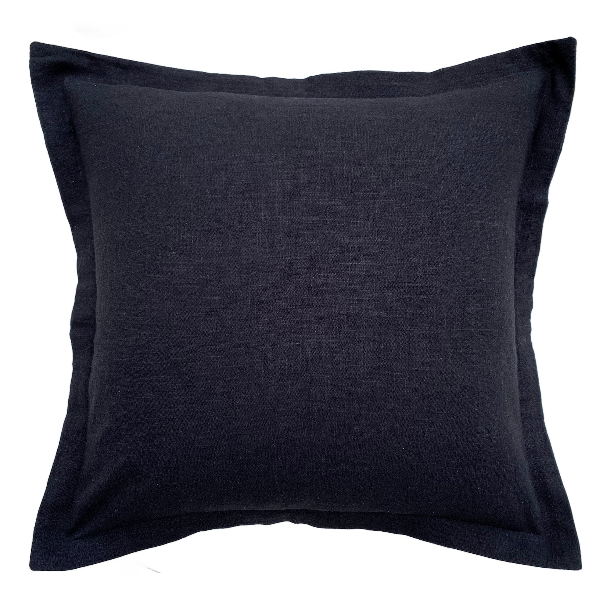 ZAAB | PIPER BLACK 50X50 COTTON/LINEN INDOOR CUSHION ZAAB