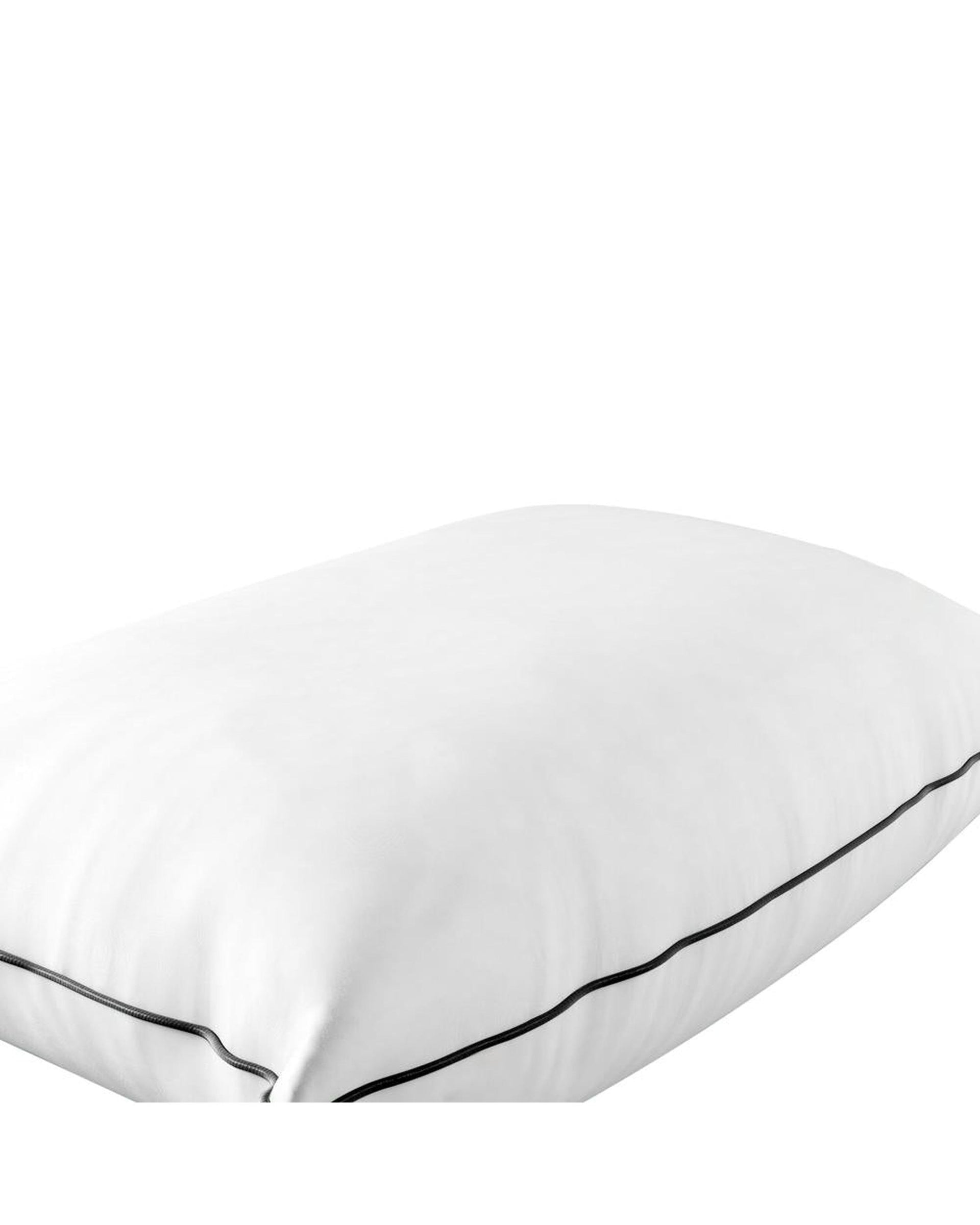 Bedra 75 x 50cm Pillow with Duck Feather Standard Pillow Cotton Cover Twin Pack Bedra