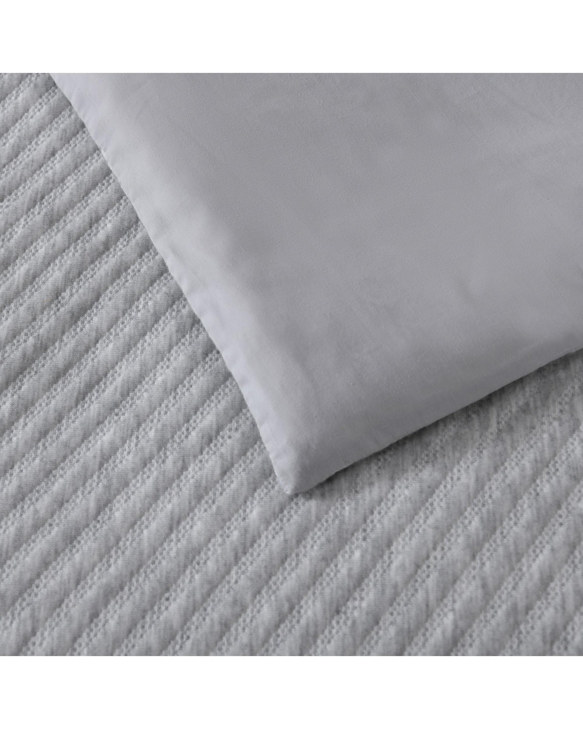 Bianca Bedding Pesaro Grey Marle Polyester/Cotton Quilt Cover Set Bianca Bedding