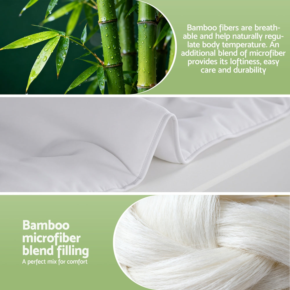 200GSM Bamboo Quilt Summer Quilts All Season Doona Duvet Lightweight