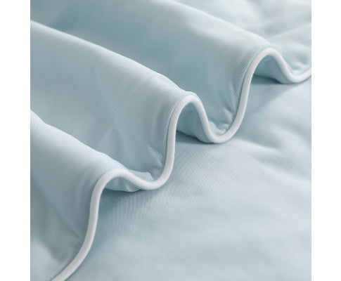 Cooling Comforter Summer Quilt Lightweight Blanket Cover - Blue Giselle