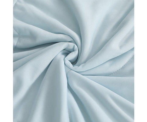 Cooling Comforter Summer Quilt Lightweight Blanket Cover - Blue Giselle
