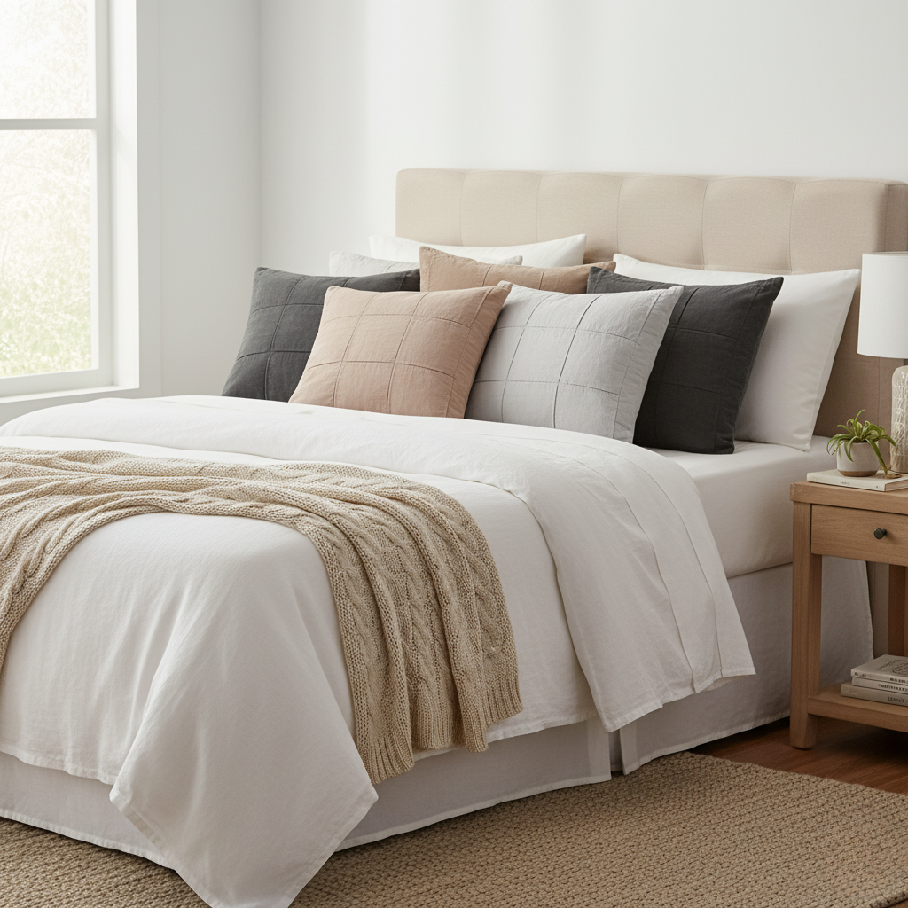 Bambury | Linen Quilted Pillowcase Sham Bambury