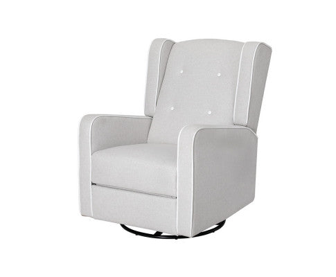 Recliner Armchair 360Â° Swivel Grey Fabric Artiss