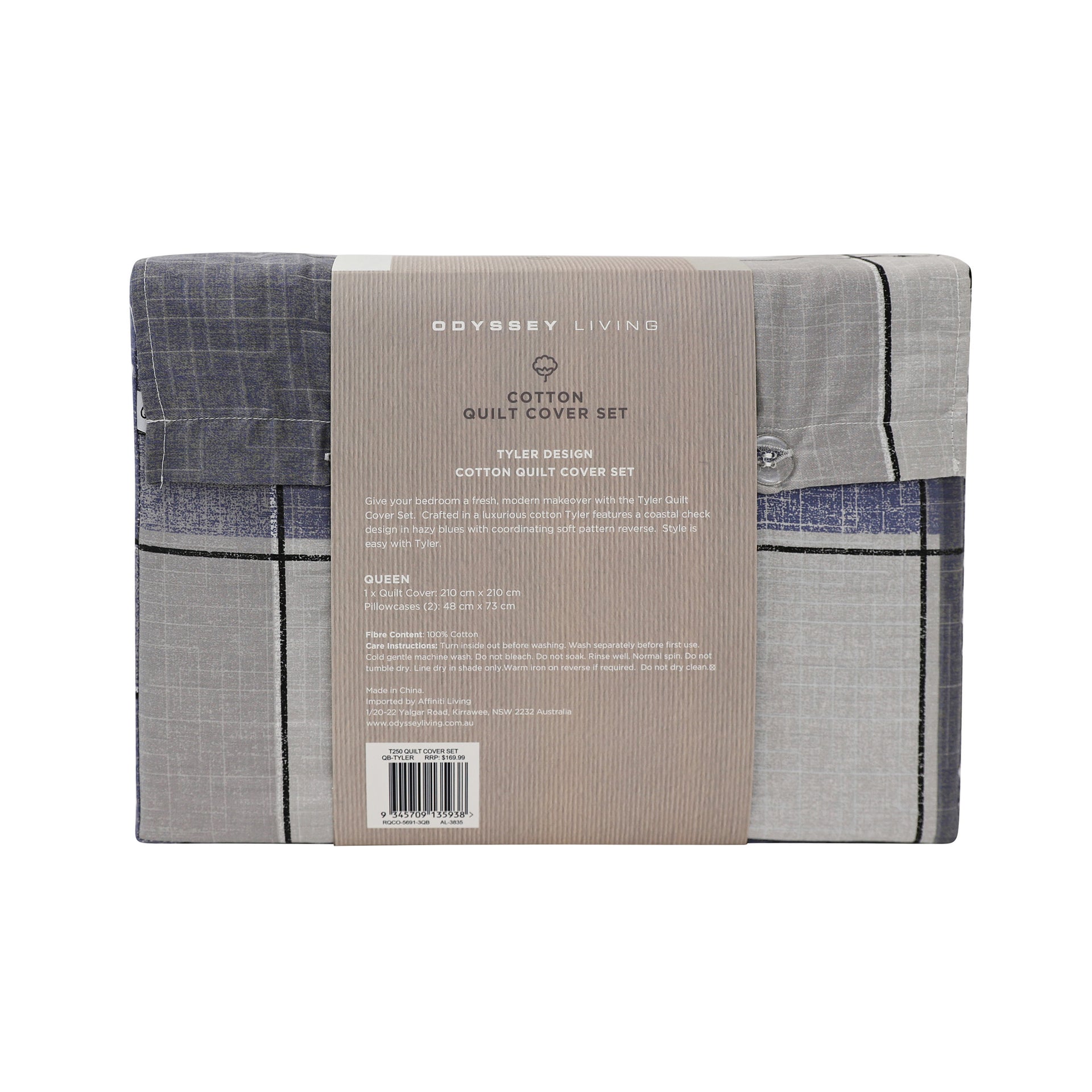 ODYSSEY LIVING | TYLER COTTON QUILT COVER SET