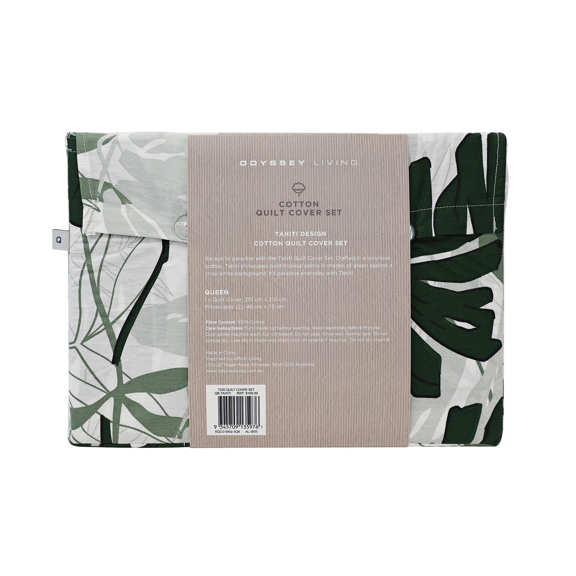 ODYSSEY LIVING | TAHITI COTTON  QUILT COVER SET