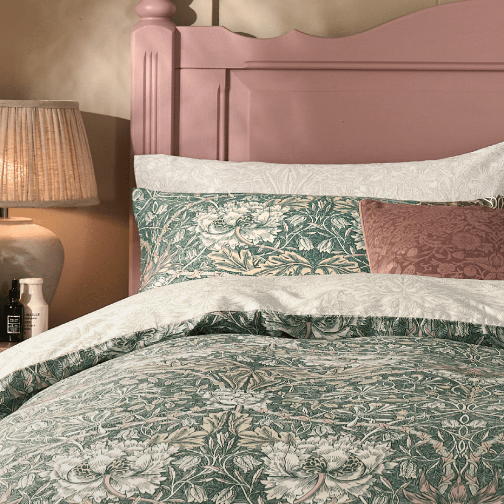 WILLIAM MORRIS AT HOME "Honeysuckle & Tulip" QUILT COVER SET