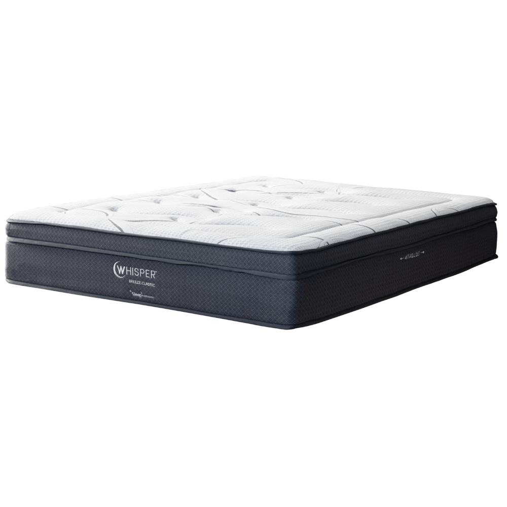 Sleep Australasia Whisper Silent Cloud Classic - 32CM Thick Mattress - Firm Feel