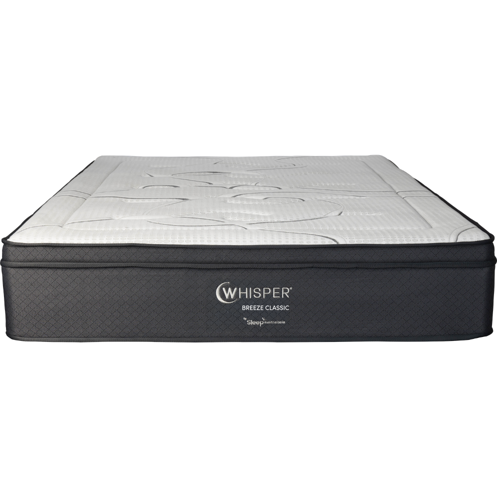 Sleep Australasia Whisper Silent Cloud Classic - 32CM Thick Mattress - Firm Feel