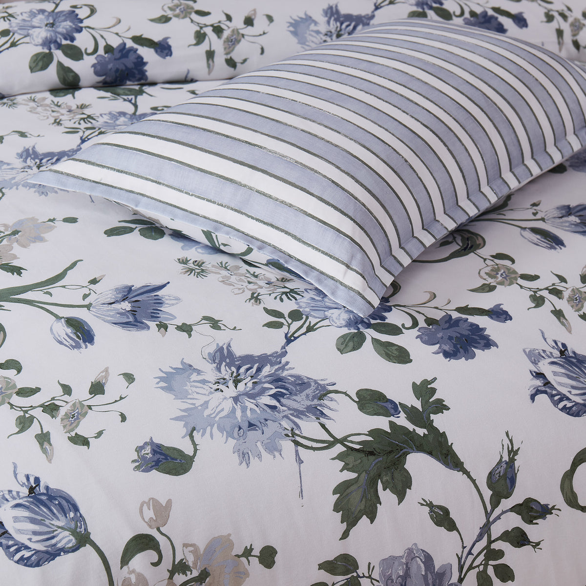 Laura Ashley Rosalind Dusty Blue Quilt Cover Set