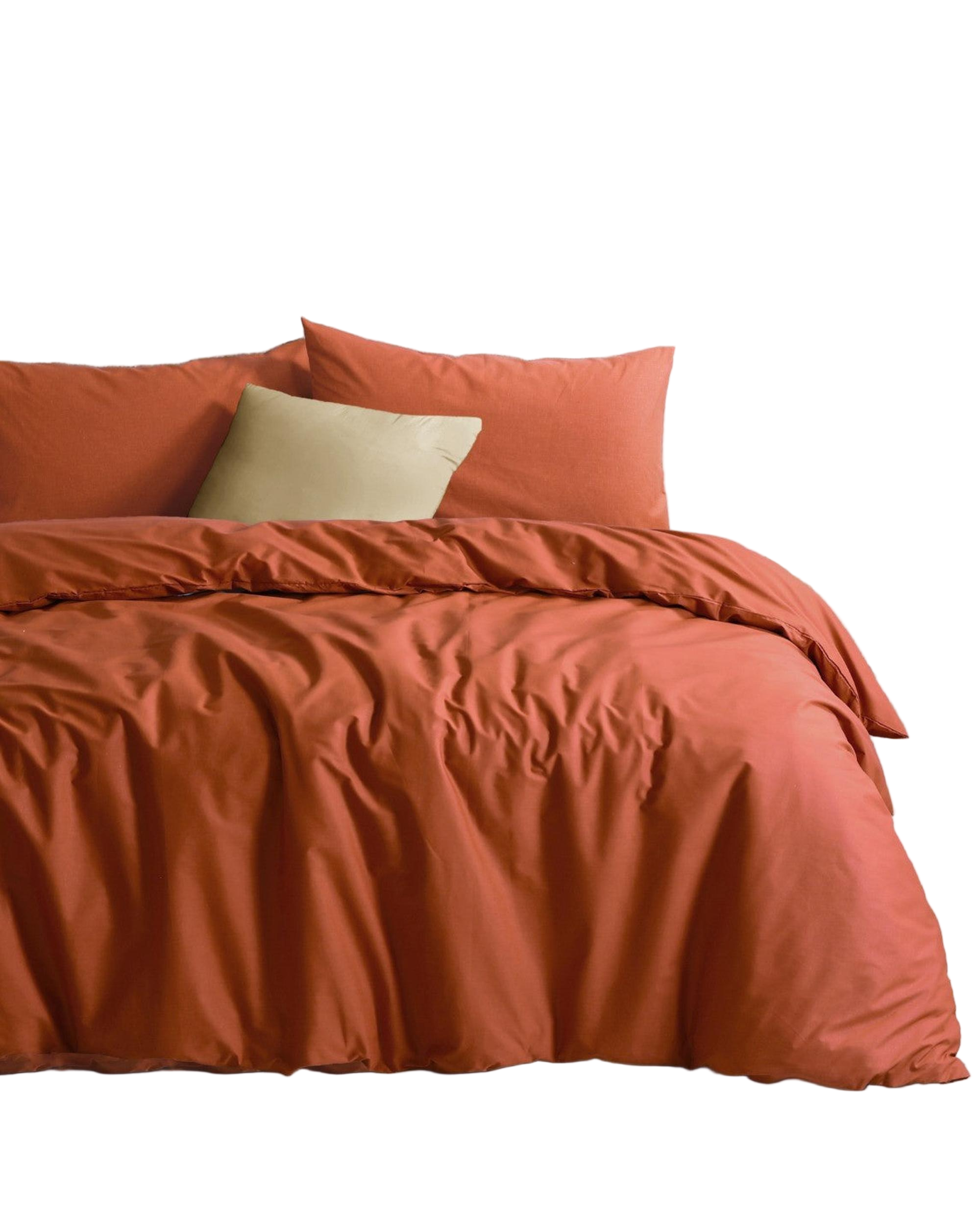 Amsons Royale Cotton Rust Quilt Cover Set with extra standard pillowcases Amsons