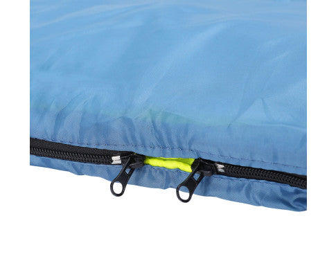 Sleeping Bag Double Bags Thermal Camping Hiking Tent Grey -5°C Weisshorn