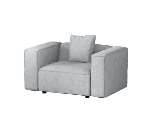 Modular Sofa Chaise Set 1-Seater Grey Artiss