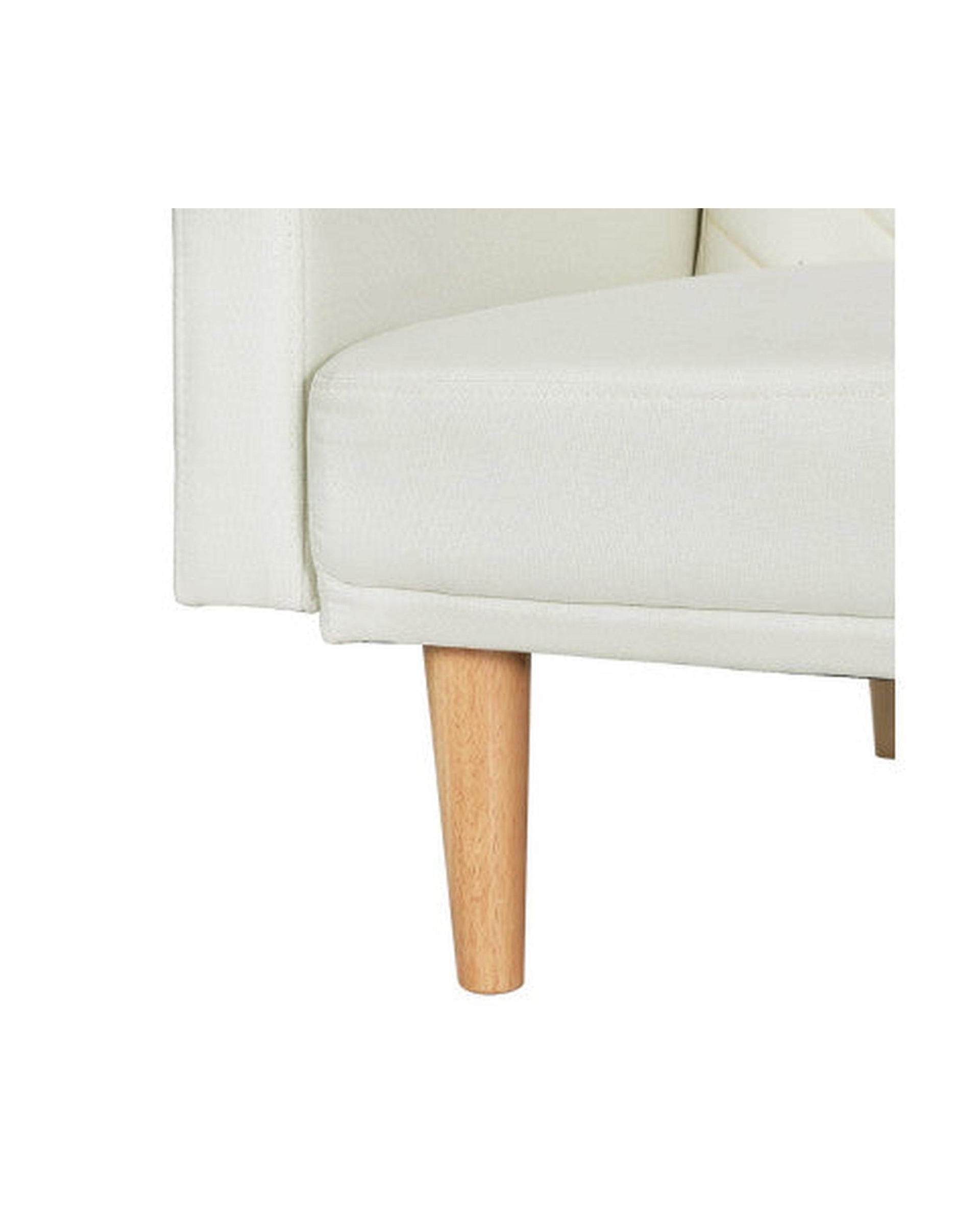 Sofa Bed 195CM Beige Faux Linen Artiss