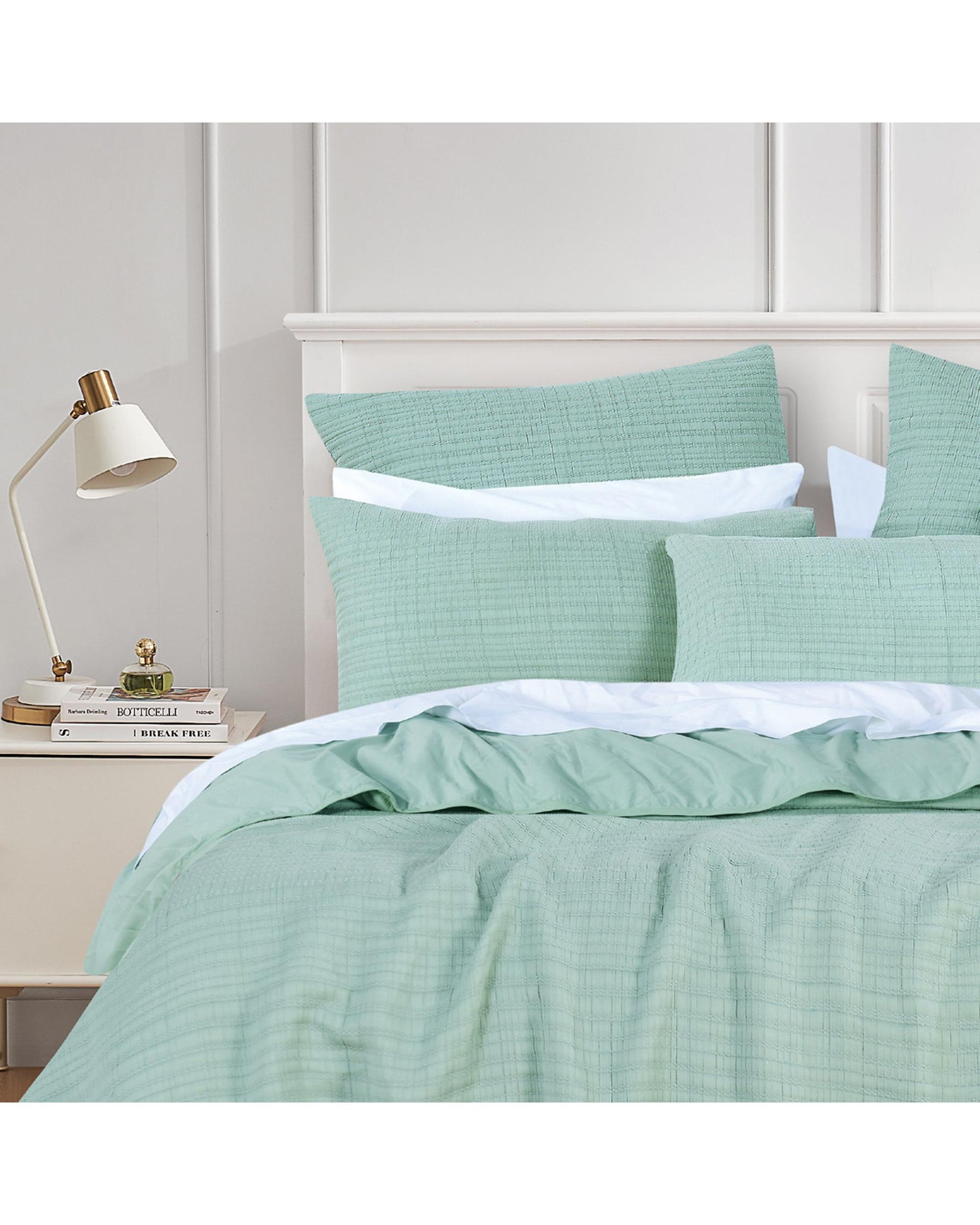 Bianca Bedding Cressida Sage Cotton Polyester Coverlet Set Bianca Bedding