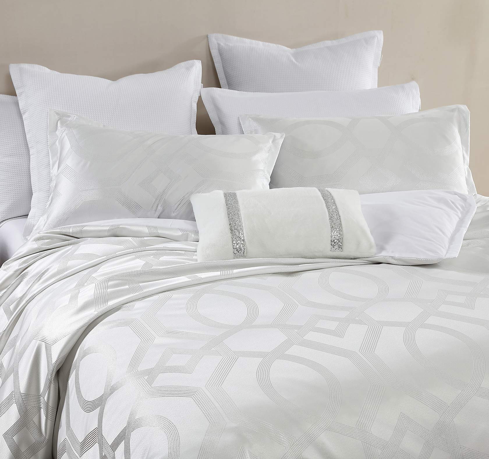Platinum Collection SEVILLE SNOW QUILT COVER SET Platinum Collection