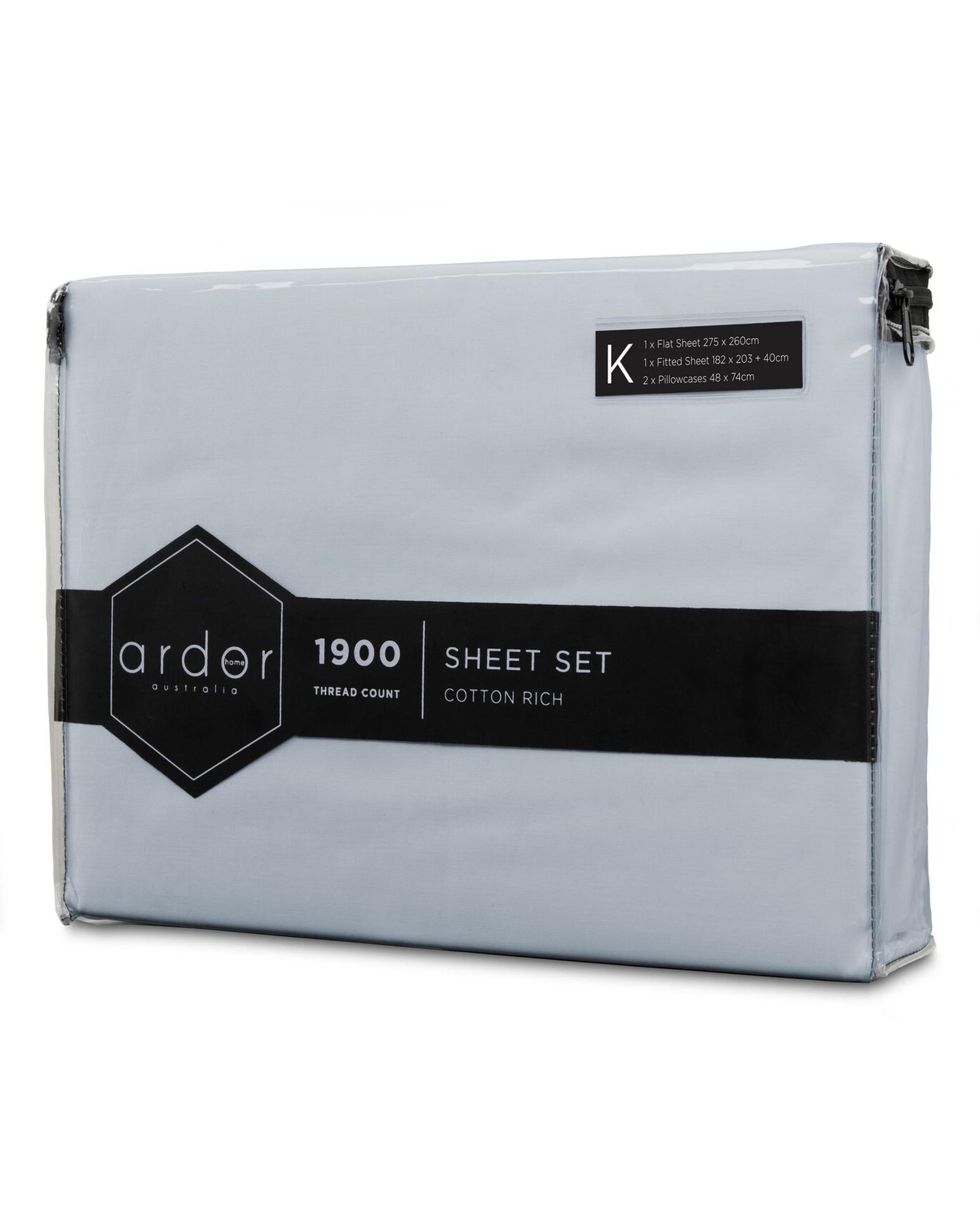 ARDOR "1900TC" SHEET SETS - BLUE Ardor Bedding