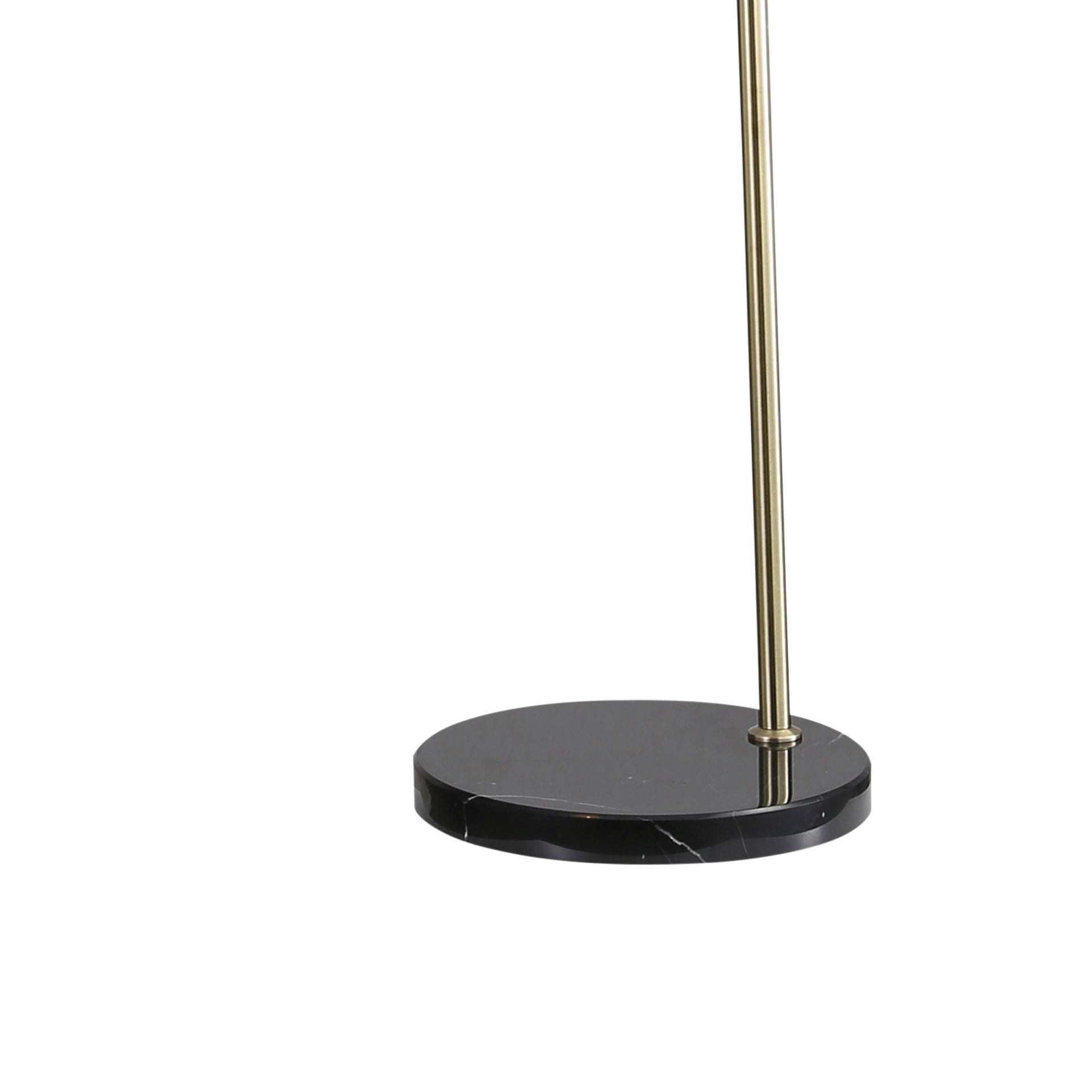 MARMO ANTIQUE BRASS Arc Floor Lamp with Marble Base