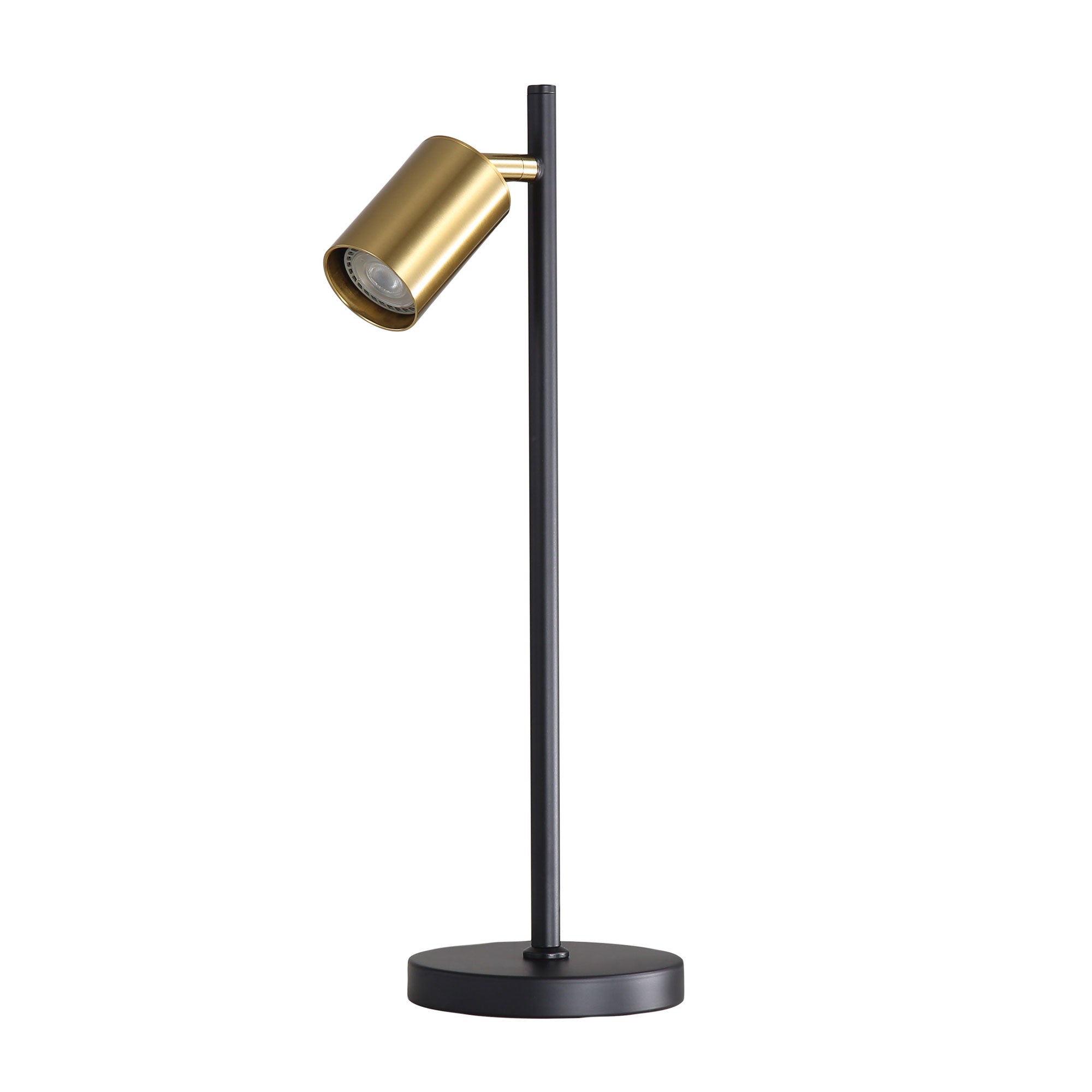 PONTE DESK BK/SB Desk Lamp Black and Satin Brass