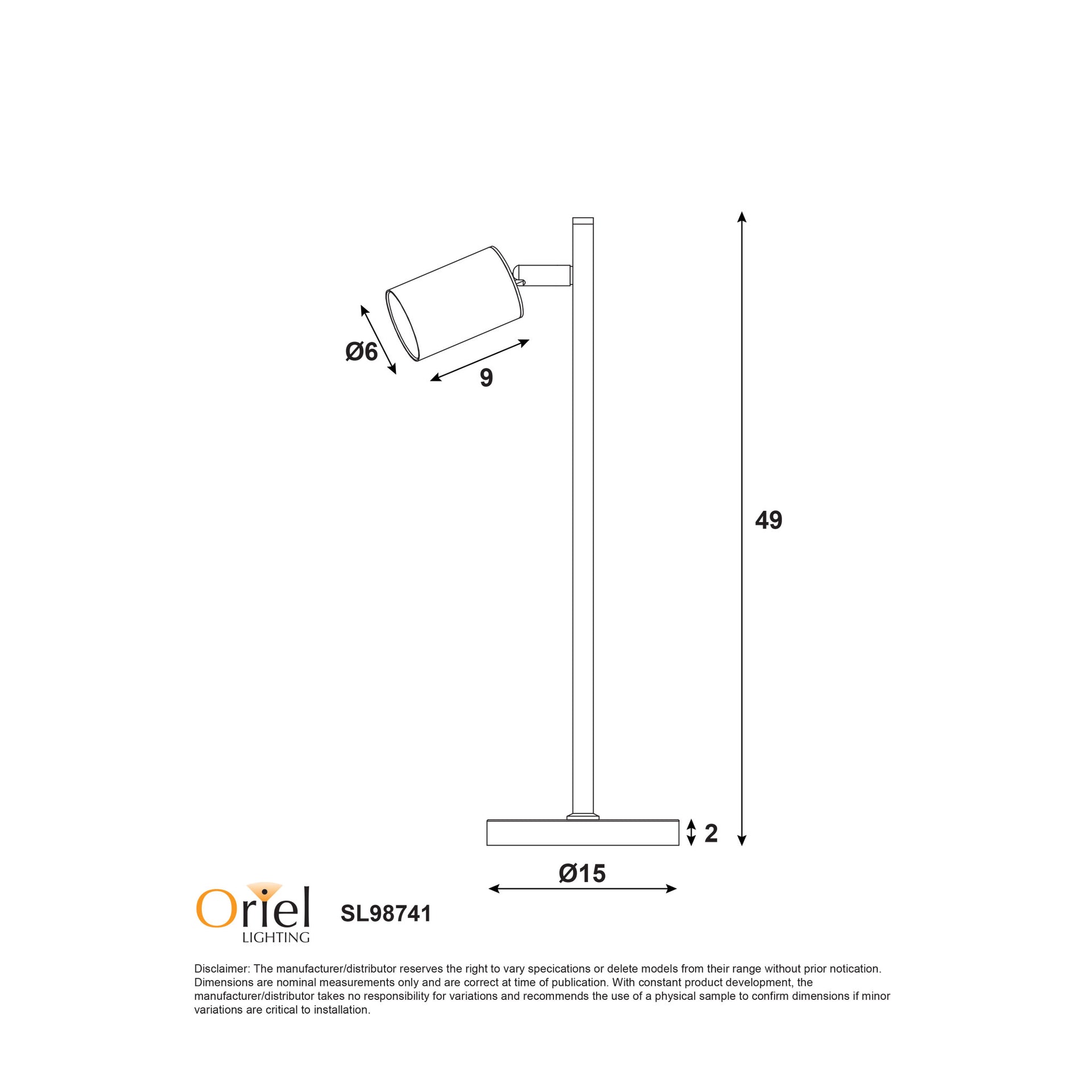 PONTE DESK WH/SB Desk Lamp White and Satin Brass