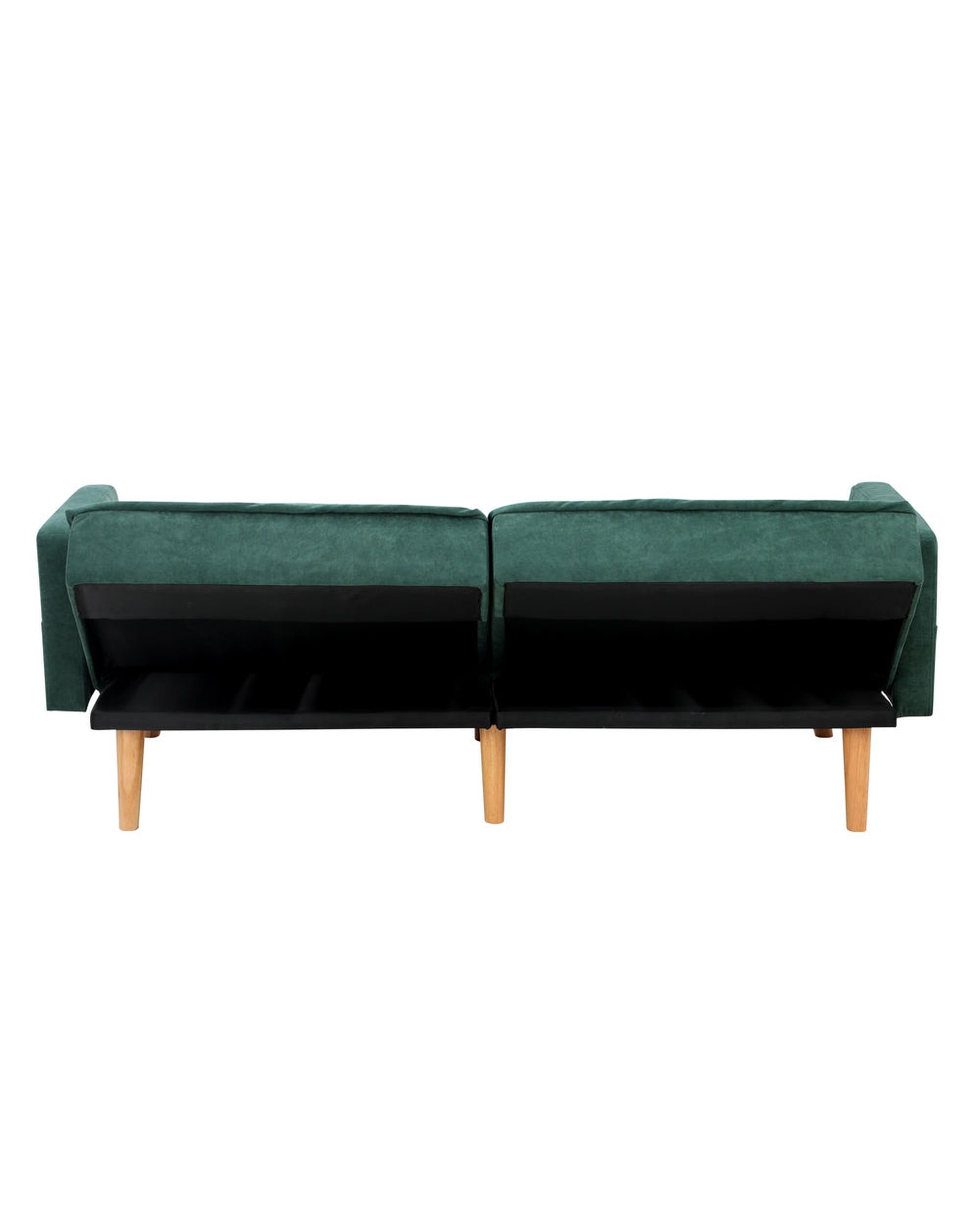 SOFIA Sofa Bed Velvet 3-Seater Green Milano Decor