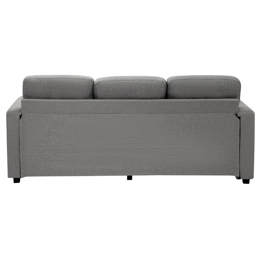 MEX 3 Seater Chaise Modular Couch Drawers Ottoman Fabric Oikiture
