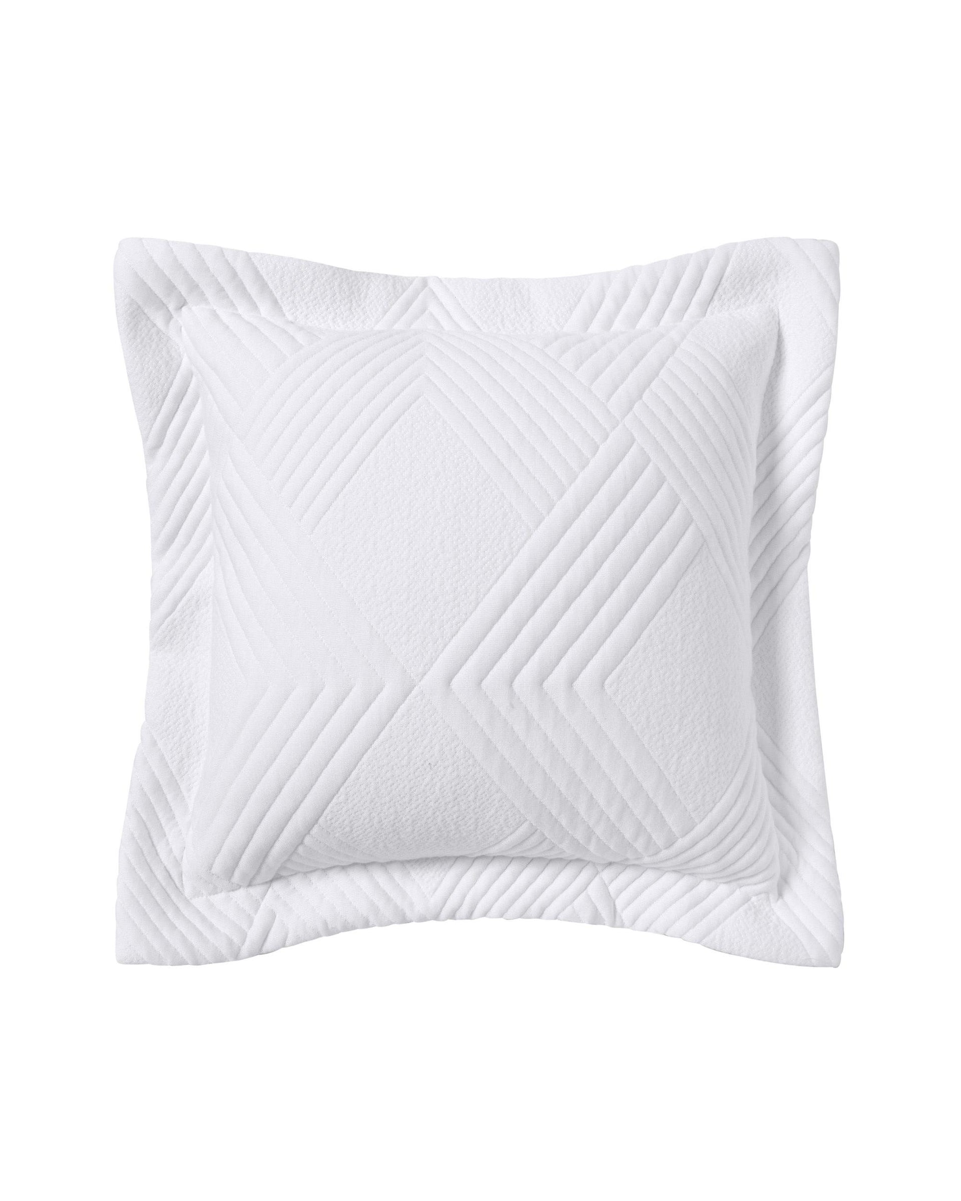 Bianca Bedding Cassiano White Polyester Jacquard Coverlet Set Bianca Bedding