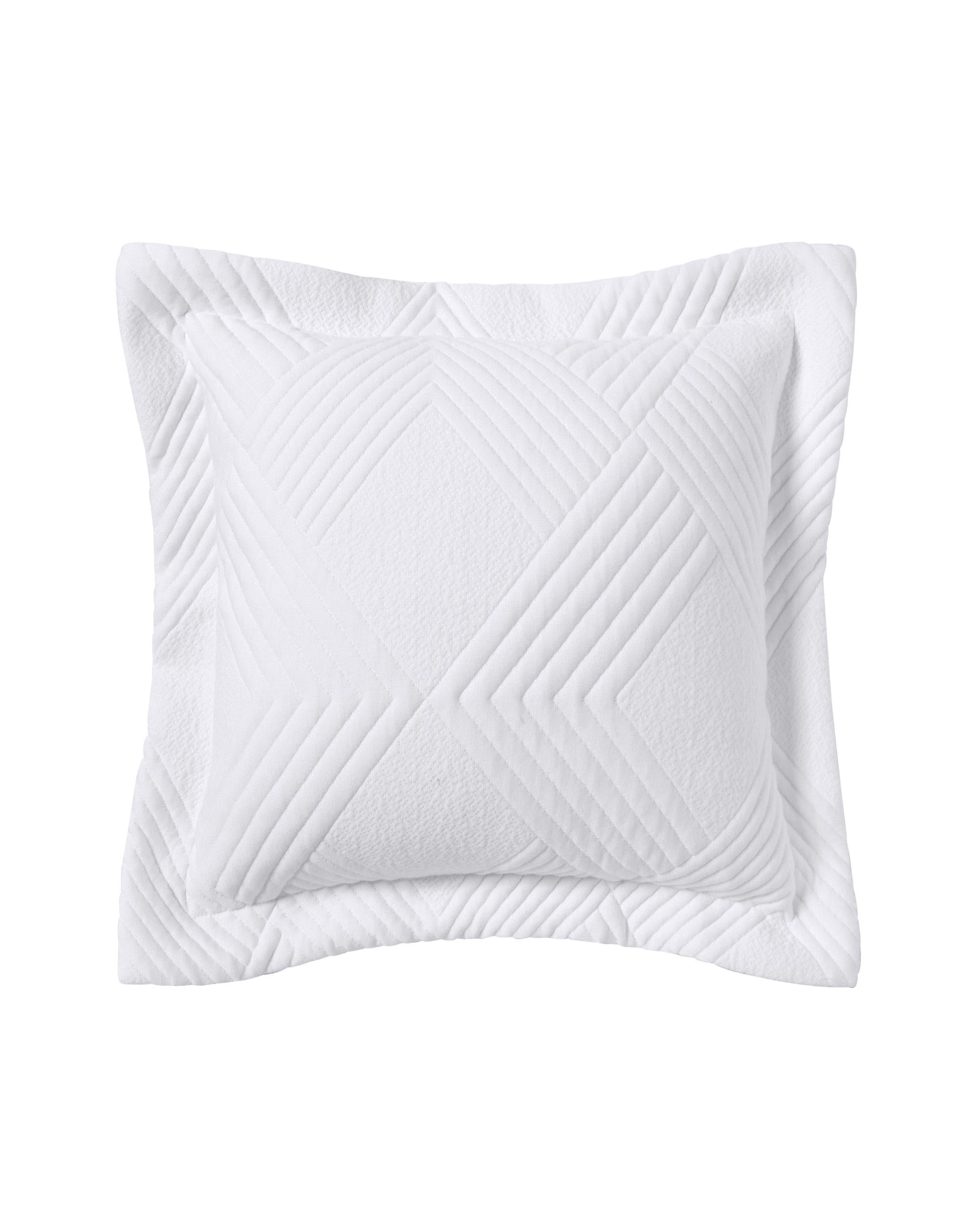 Bianca Bedding Cassiano White Polyester Jacquard Coverlet Set Bianca Bedding