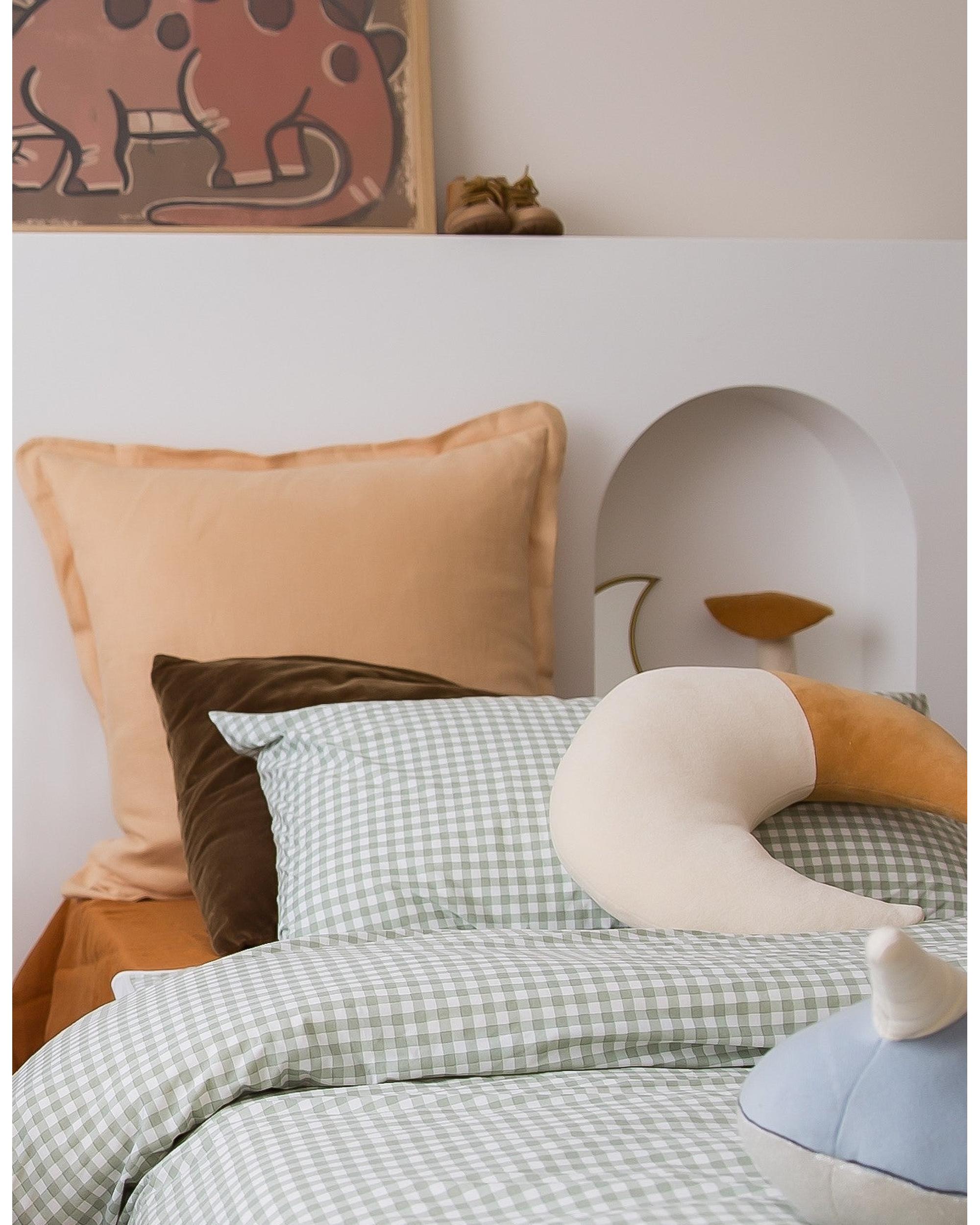 Sage Gingham Bed Wetting Mat The Midnight Gang