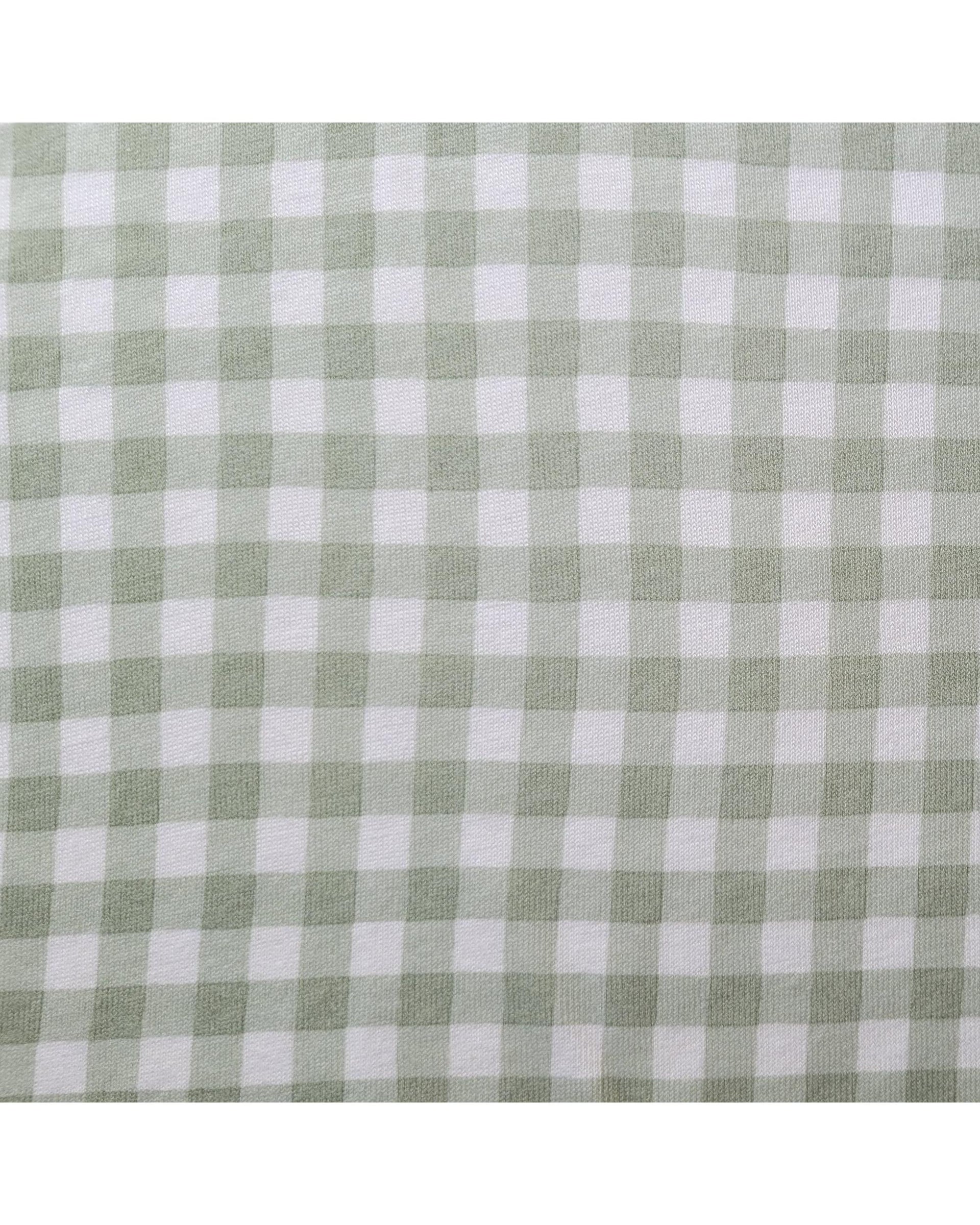 Sage Gingham Bed Wetting Mat The Midnight Gang
