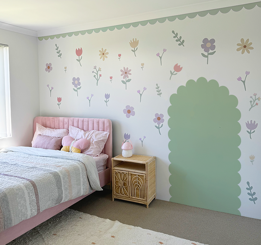 Scallop Arch Wall Decals Polka Art Prints