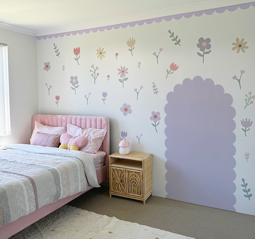 Scallop Arch Wall Decals Polka Art Prints