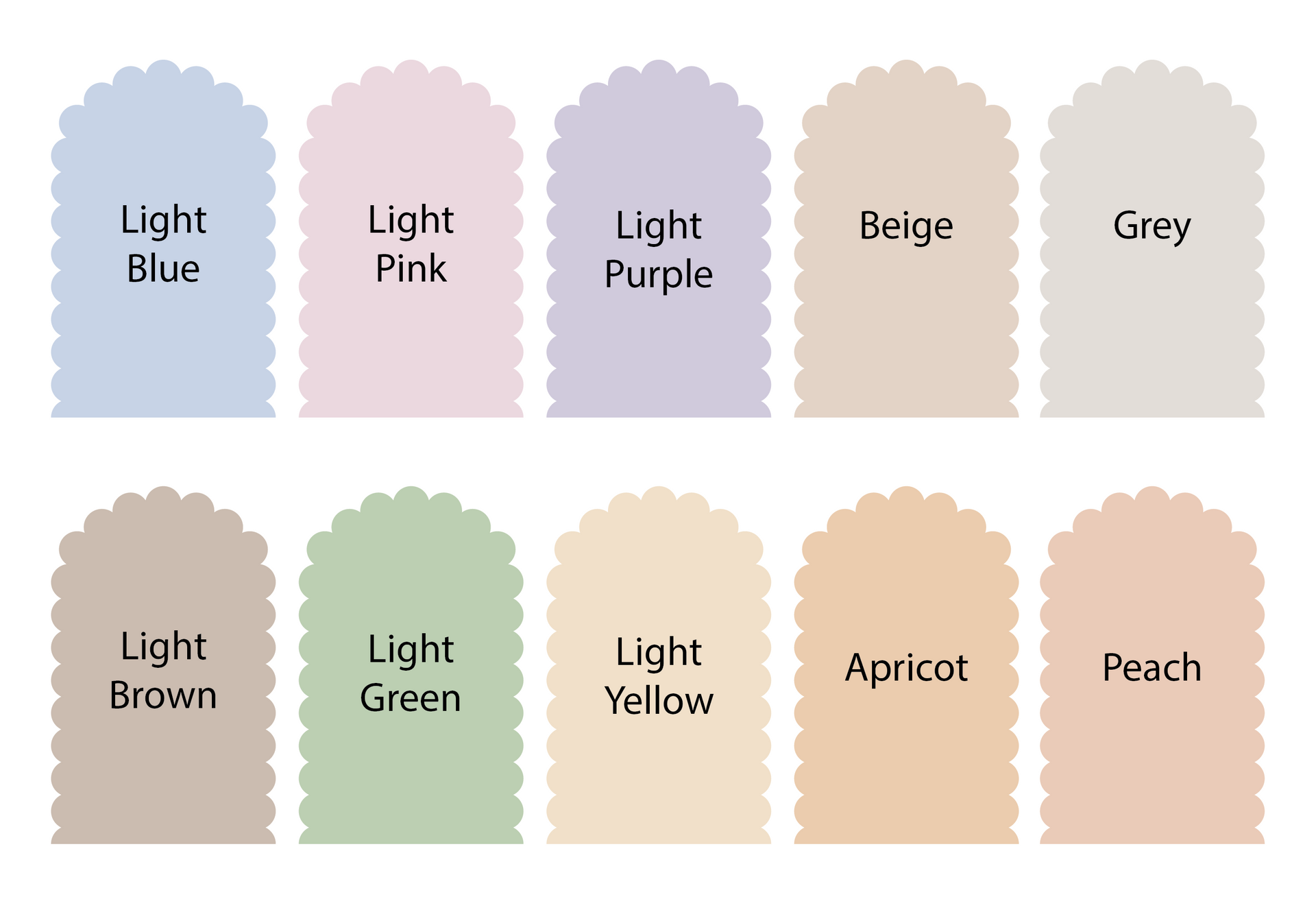 Scallop Arch Wall Decals Polka Art Prints