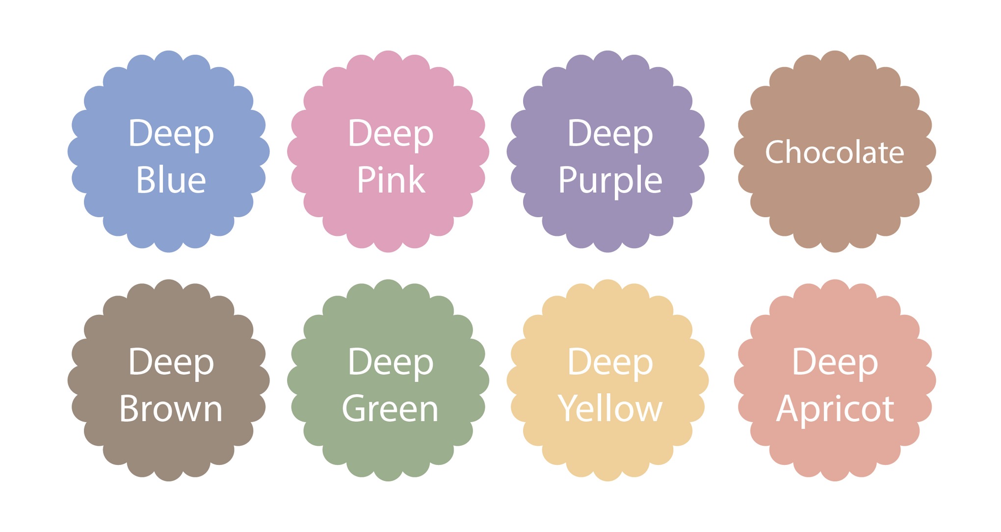 Scallop Circle Wall Decals Polka Art Prints