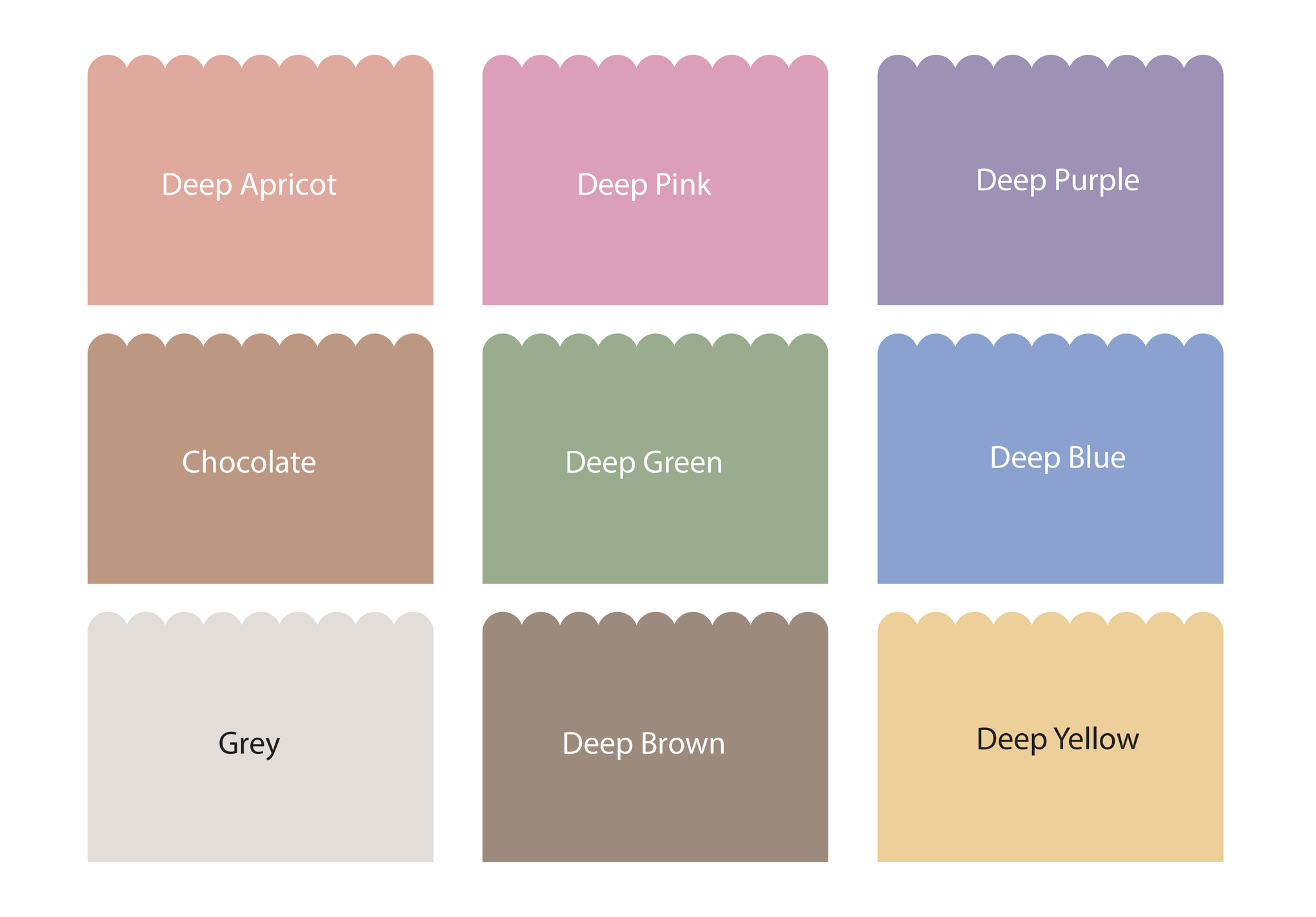 Scallop Half Wall Decals Polka Art Prints