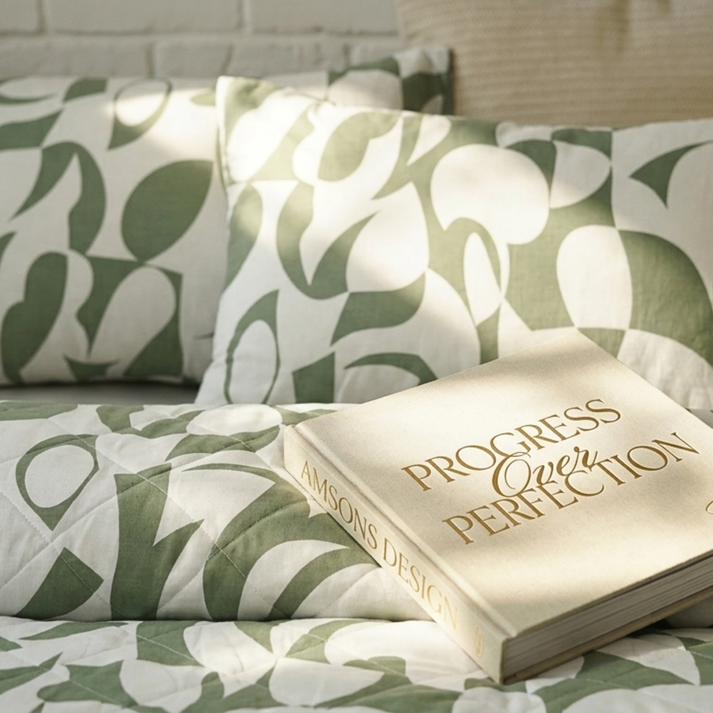 Amsons Scandi Sage Bedspread