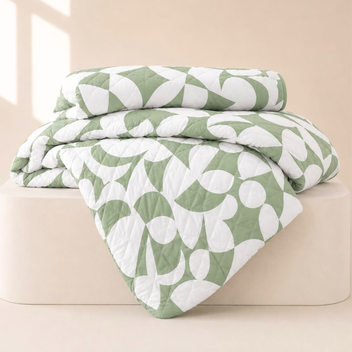 Amsons Scandi Sage Bedspread