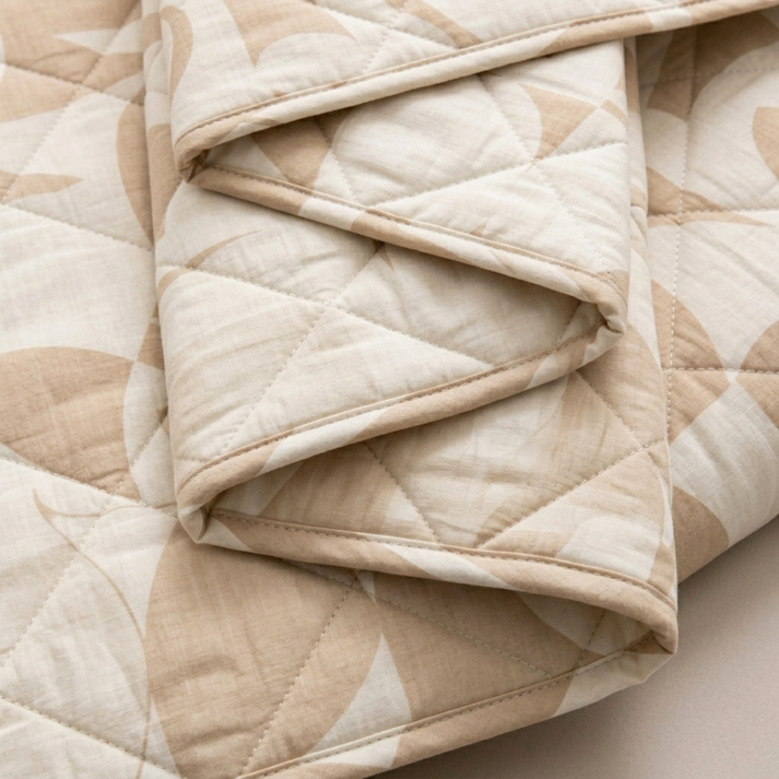 Amsons Scandi Beige Bedspread