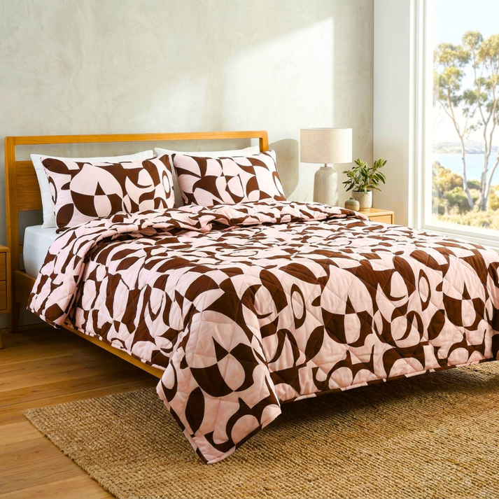 Amsons Scandi Rosewood Bedspread Set