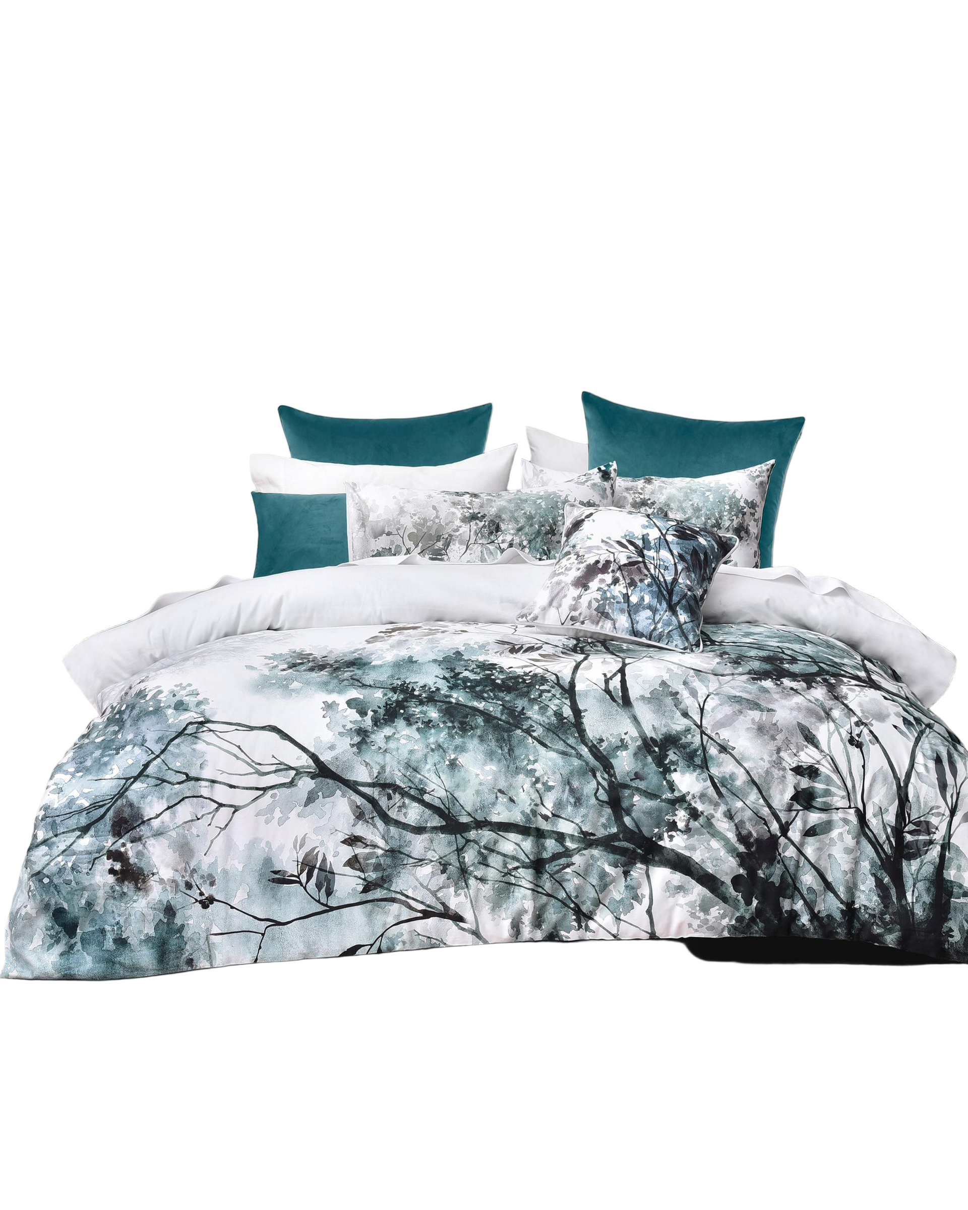 Bianca Bedding SHERBROOKE White Cotton Sateen Quilt Cover Set Bianca Bedding