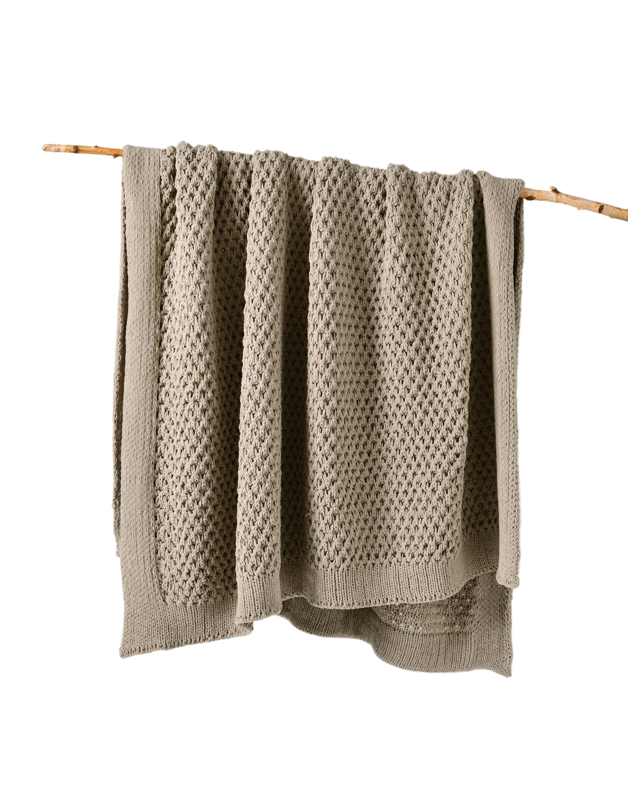 Bianca Australian SOFALA Throw Rug Polyester Chenille Taupe Bianca Bedding