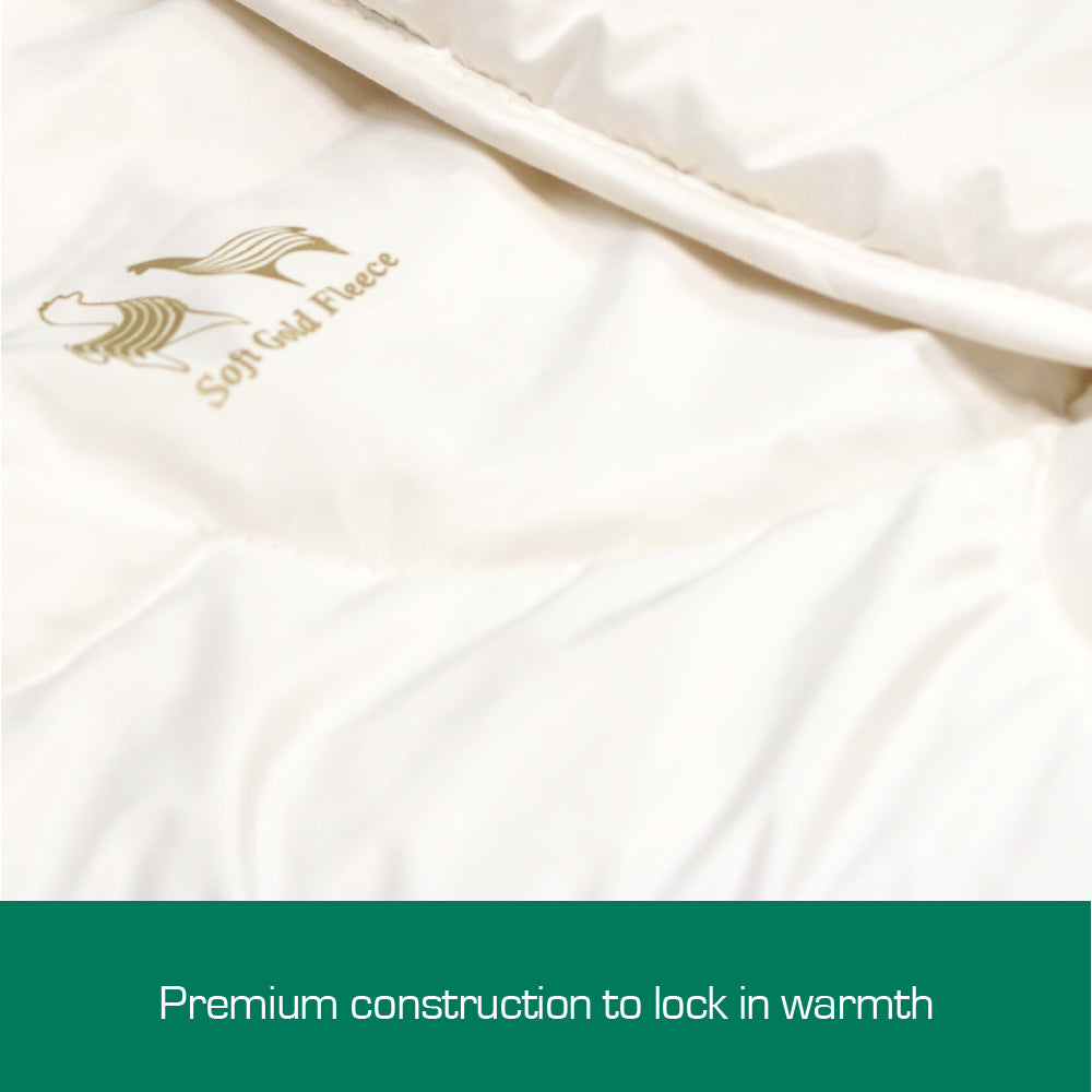 Australian Made Soft Gold Fleece Alapca Quilt